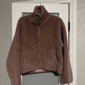 Varley Cozy Dusty Rose Sherpa Jacket READ DESCRIPTION